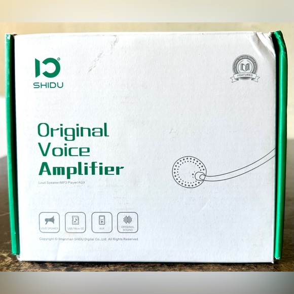 SHIDU M800UHF Original Voice Amplifier Loud Speaker MP3 Player AUX Green - Picture 11 of 11